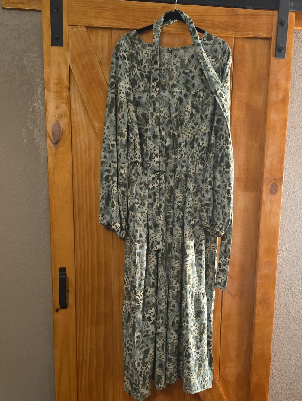 Belted Print Dress